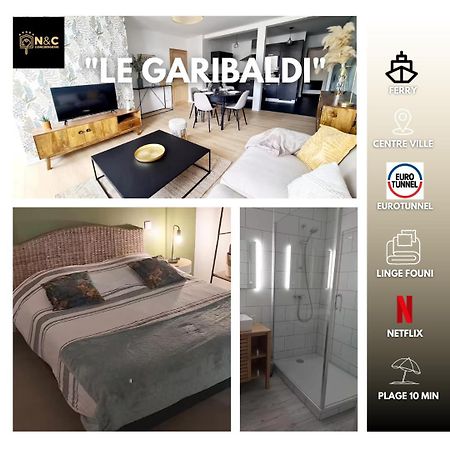 Апартаменты Garibaldi De Calais Fonctionnelle Nouvelle Renovation Jardin Prive Экстерьер фото
